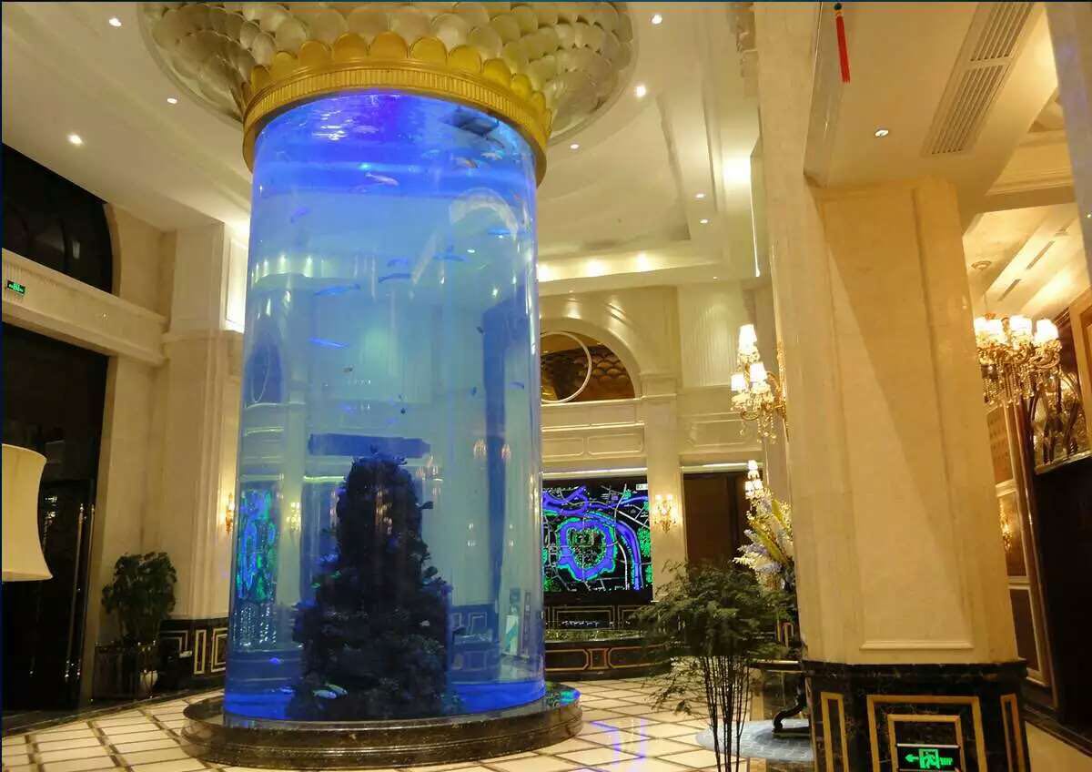 圓柱形亞克力水族箱